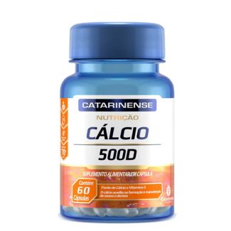 Cálcio 500D com 60 Cápsulas Catarinense Pharma
