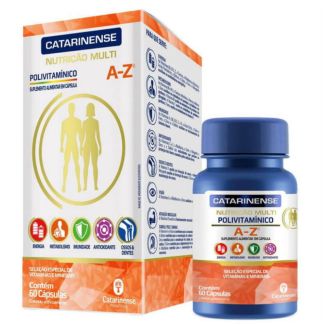 Polivitamínico Multi A-Z com 60 Cápsulas Catarinense Pharma