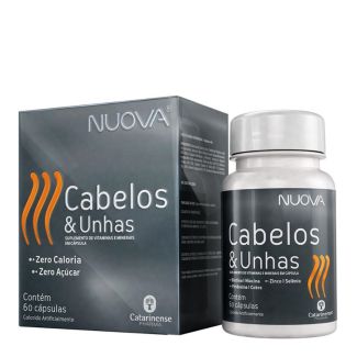 Nuova Cabelos e Unhas com 60 Cápsulas Catarinense Pharma
