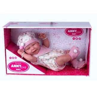 Boneca Reborn Anny Doll Baby Menina Cotiplás