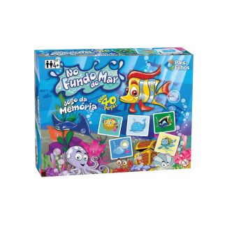 No Fundo do Mar Jogo da Memória com 40 peças Pais & Filhos 