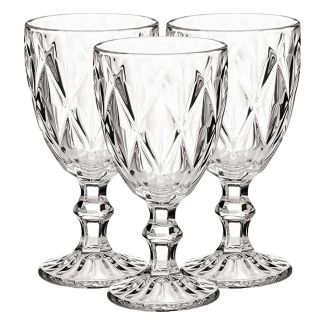 Jogo de Taças Diamante com 3 peças de 340ml