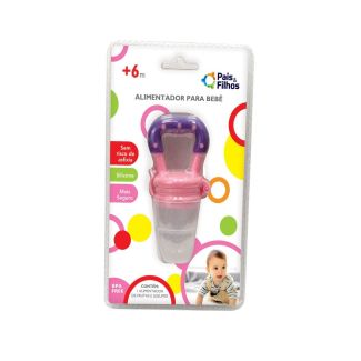 Alimentador de Silicone Rosa Pais & Filhos
