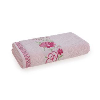 Toalha de Banho Karsten Yuna - Marshmallow/ Pink