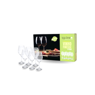 Conjunto de Vinho Finesse 6 Peças Top Line 