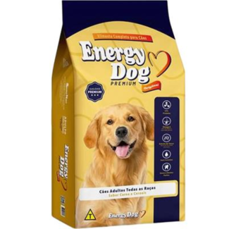 Ração Cães Adultos  ENERGY DOG Todas as Raças, Sabor Carne e Cereais 10,1kg 