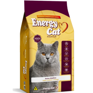 Ração ENERGY DOG Cat Adultos, Sabor Salmão e Frango 10,1kg