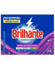 Brilhante Lava-Roupas em Pó Cuidado Total - 1,6 Kg