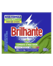 Brilhante Lava-Roupas em Pó Combate ao Mau Odor - 1,6 Kg