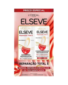 Kit L'Oréal Paris Elseve Reparação Total 5 - Shampoo 375ml + Condicionador 170ml