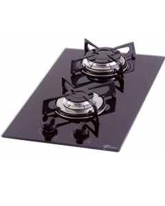Cooktop a Gás Fischer 2 Bocas Superautomático Mesa em Vidro - Preto - Bivolt
