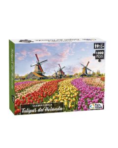 Quebra-Cabeça Tulipas da Holanda 1000 peças Pais & Filhos