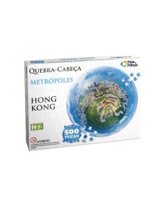 Quebra-Cabeça Redondo Hong Kong 500 peças Pais & Filhos