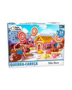 Quebra-Cabeça Vila Doce 24 peças Pais & Filhos