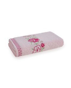 Toalha de Banho Karsten Yuna - Marshmallow/ Pink