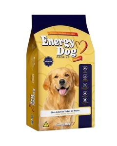 Ração Cães Adultos  ENERGY DOG Todas as Raças, Sabor Carne e Cereais 10,1kg 