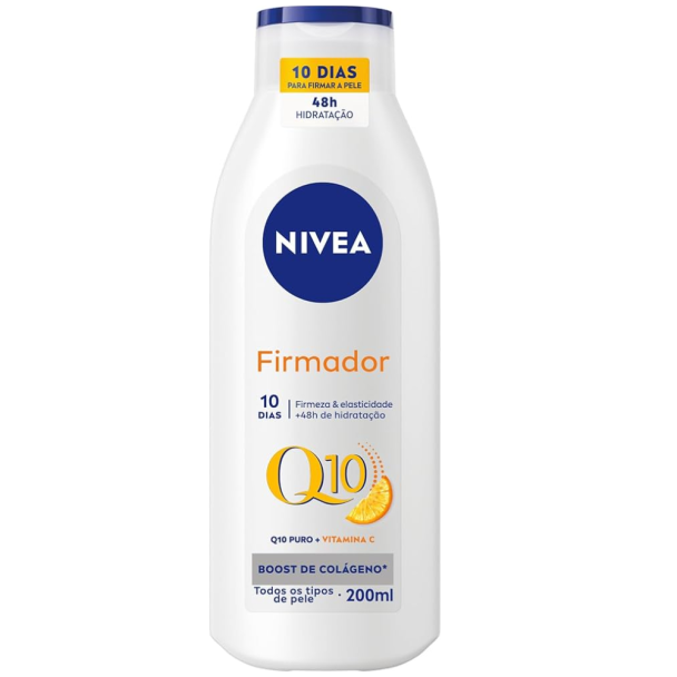 NIVEA Loção Hidratante Firmador Q10 + Vitamina C Todos os Tipos de Pele - 200ml