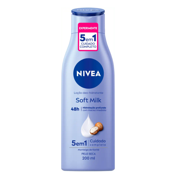 NIVEA Loção Deo-Hidratante Soft Milk - 200ml