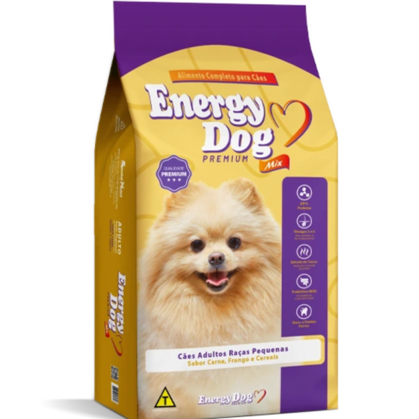Energy Dog Premium Mix Cães Adultos Raças Pequenas 1kg