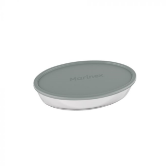 Assadeira Oval Com Tampa Plástica Marinex 2,9L – Cores Sortidas