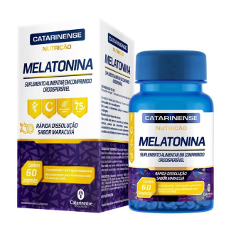 Melatonina Sabor Maracujá com 60 Comprimidos Catarinense Pharma