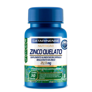 Zinco Quelato com 30 Cápsulas Catarinense Pharma