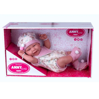 Boneca Reborn Anny Doll Baby Menina Cotiplás