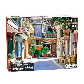 Quebra-Cabeça Grécia Chios 1000 peças Pais & Filhos