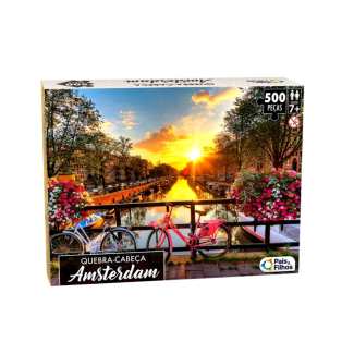 Quebra-Cabeça Amsterdam 500 peças Pais & Filhos