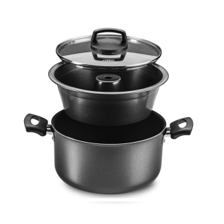 Conjunto para Pudim Banho Maria Alumínio MTA Cristal 2 Peças