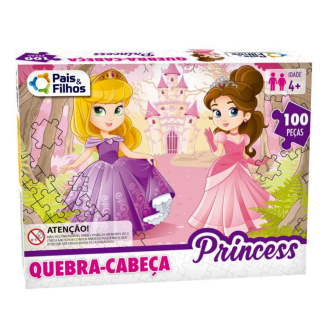 Quebra-Cabeça Princess 100 peças Pais & Filhos