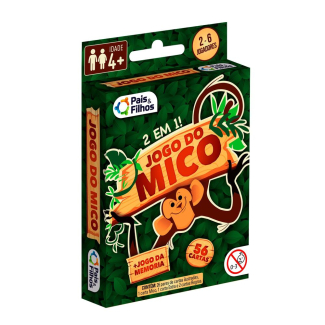 Jogo do Mico e Jogo da Memória 2 em 1 Pais & Filhos