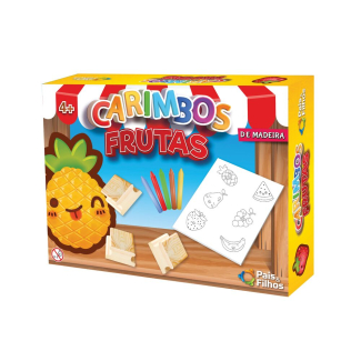 Carimbos de Frutas em Madeira com 6 peças Pais & Filhos